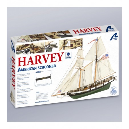 Maqueta De Barco En Madera Goleta Americana Harvey