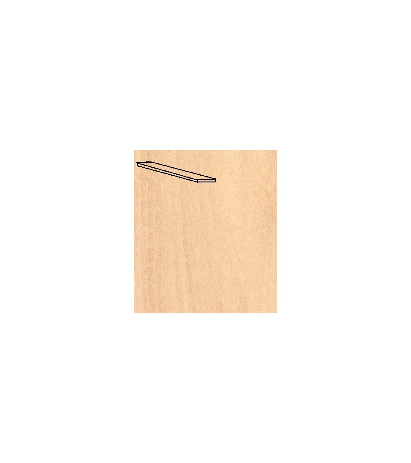 Pack 25 Chapas De Madera De Tilo – Medidas 0,6x4x1000 Mm, Para Manualidades, Modelismo O Reparaciones, Madera Ligera Y Fácil De Trabajar