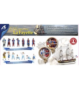 Ensemble de 14 Figurines en Métal Hermione La Fayette