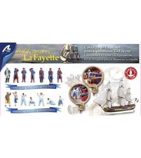 Set med 14 metallfigurer för Hermione La Fayette