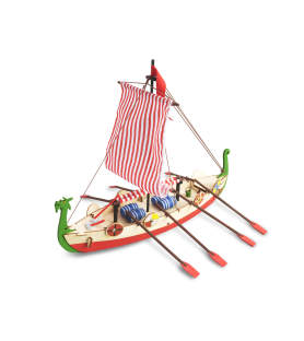 Wooden Model for Kids +8: Viking Ship Drakkar