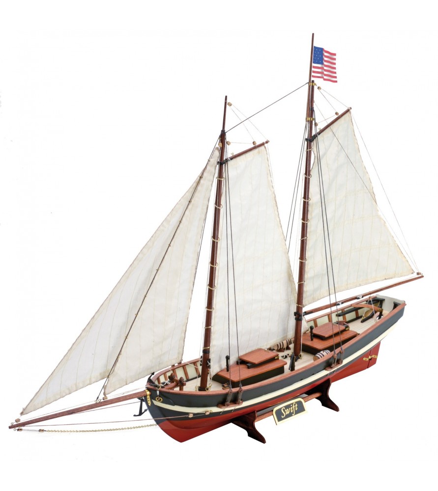 Wooden Ship Model US Pilot Boat Swift 1:50 American classic