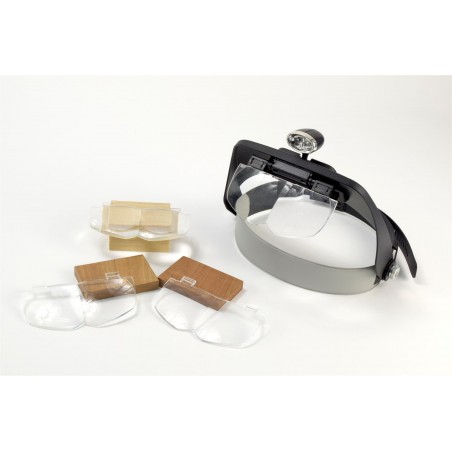 Professionele vergrootglas met 2 LED-lampjes en 4 vergrotingen