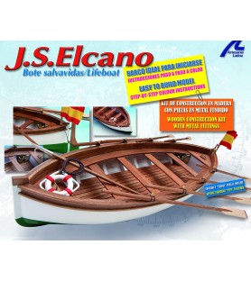 Canot de Sauvetage Juan Sebastian Elcano 1:35. Maquette Bateau en Bois 1