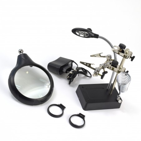 MAGNIFIER WITH 5 LED LIGHTS NEW MAGNIFIER WITH 5 LED LIGHTS NEW