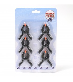 Set 6 Mini Fastening Pliers 1.18’’ (30 mm)