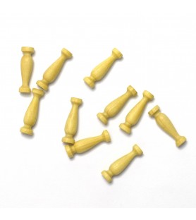 Enkel pelare i buxbom 16mm (10 st.) för fartygsmodellering