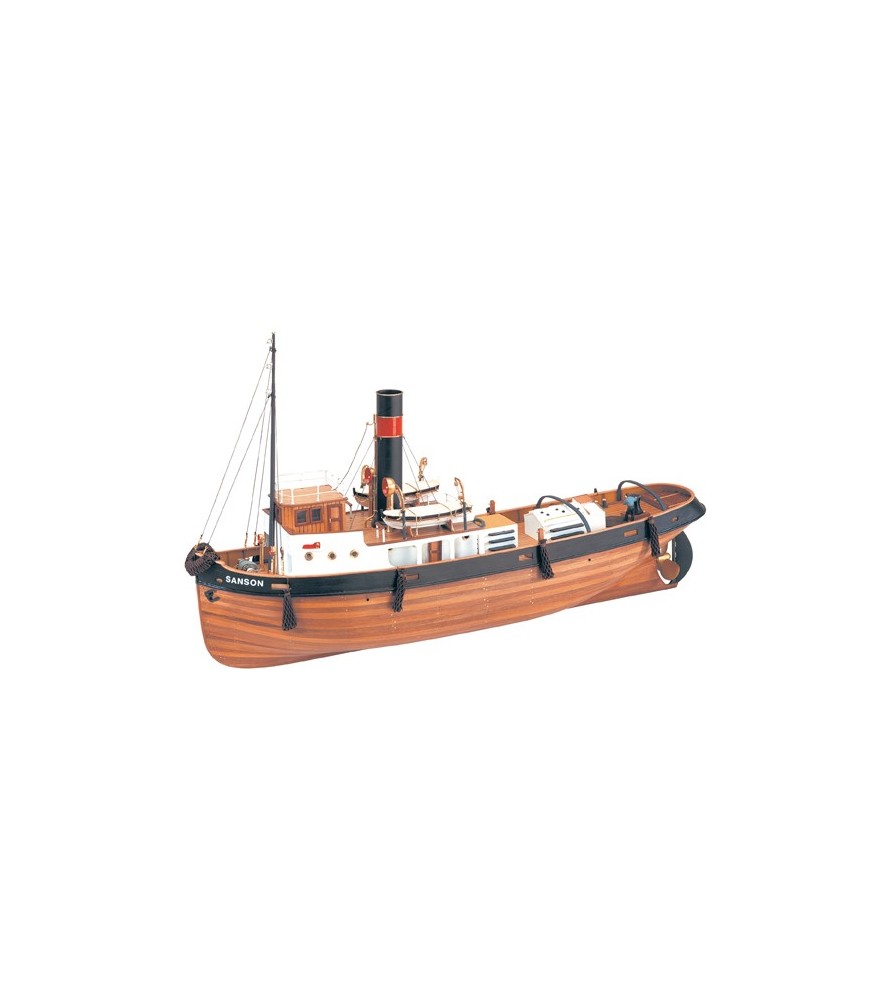 Wooden Model Ship Kit: Sanson Tugboat 1/50