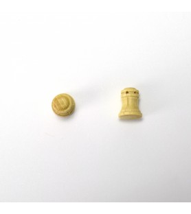 Gefräste Capstan Vertikalform aus Buchenholz 10 mm (2... 2