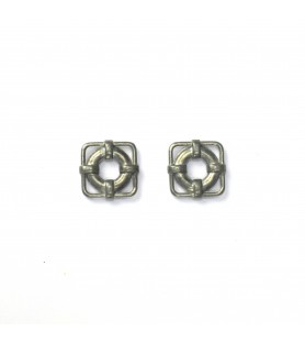 Metall-Rettungsring 15x15 mm (2 Stück) für Schiffsmodellbau