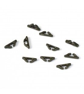 Guida a pioli in metallo nero 9 mm (10 pz.)