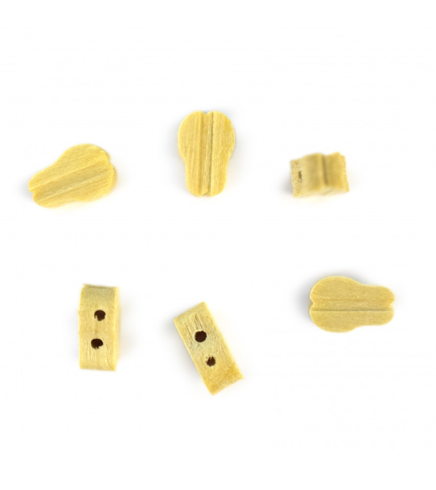 Ship model accessories: single block 2 holes 7 mm