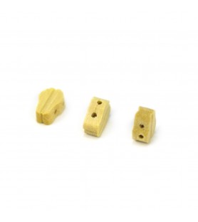 Ship model accessories: single block 2 holes 7 mm