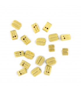 Dubbelblock i buxbom 4 mm (18 st) för Modellfartyg