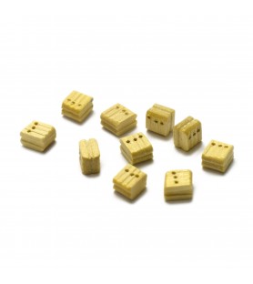 Trippelblock i buxbom 5 mm (10 st) för modellfartyg