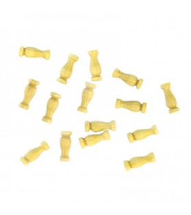 Jednoduchý sloupek z buxusového dřeva 10 mm (8 kusů) pro modelování lodí