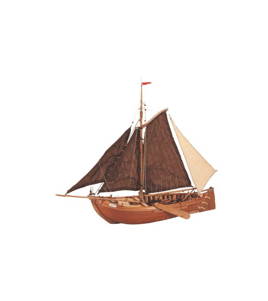 Wooden Model Ship Kit: Botter Fishing Boat 1/35