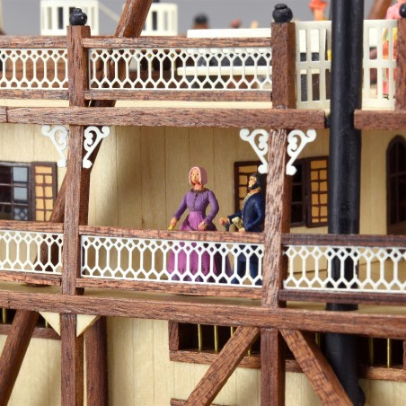 Set de 20 Figuras en Metal: Varco de Vapor King of the Mississippi