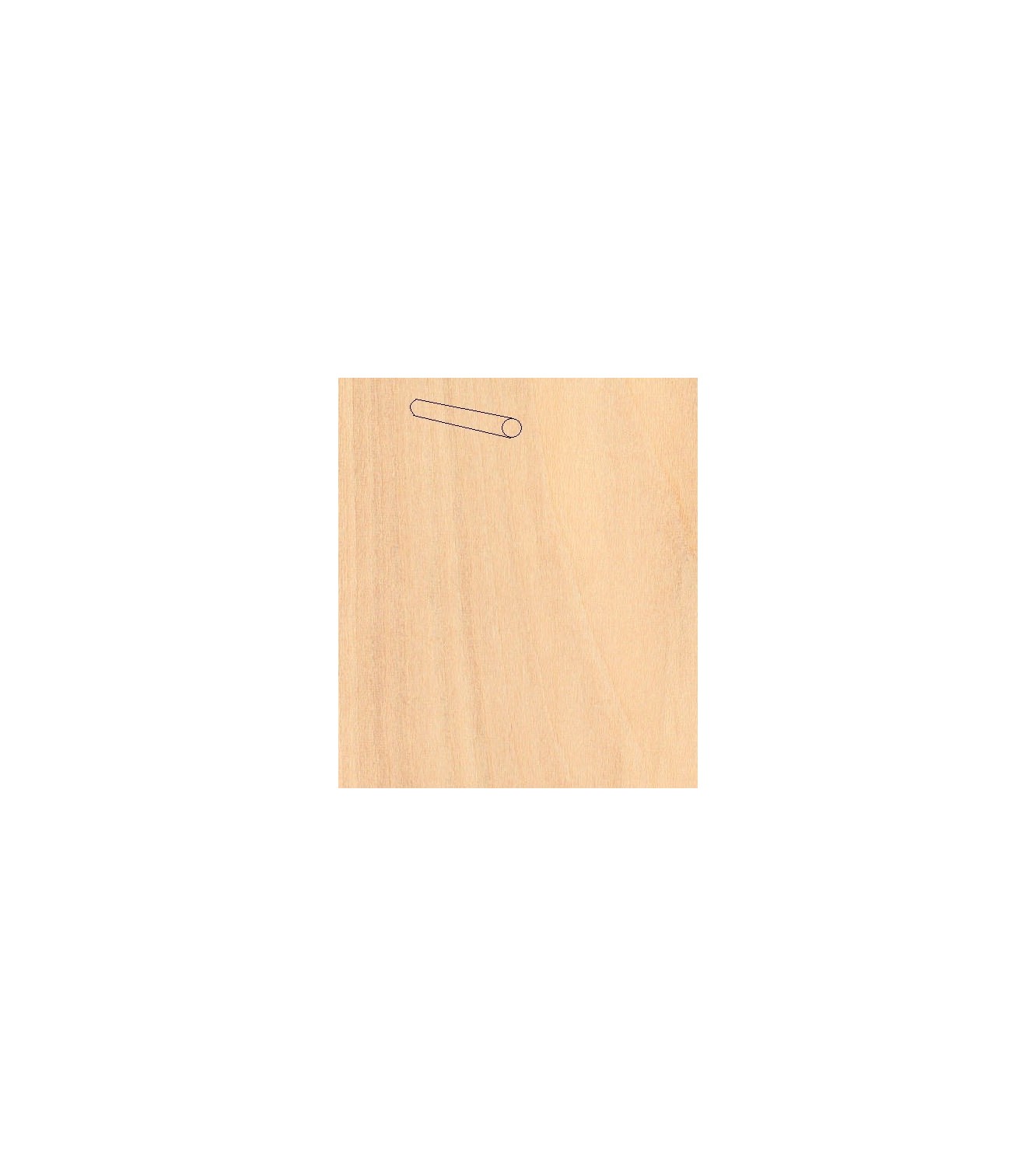 Birch Rod Pack ø8 x 914 mm (2 Pcs.): Create wooden parts!