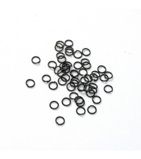 Geblauwd messing ringen diam. 3 mm (50 stuks)