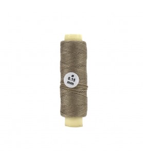 Bomuldstråd: Beige Diameter 0,15 mm og længde 40 meter