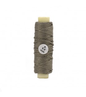 Bomuldstråd: Beige Diameter 0,50 mm og længde 20 meter