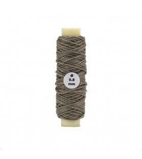 Cotton Thread: Beige Diameter 0.80 mm and Length 10 meters