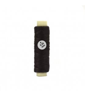 Cotton Thread: Brown Diameter 0.25 mm and Length 30 meters