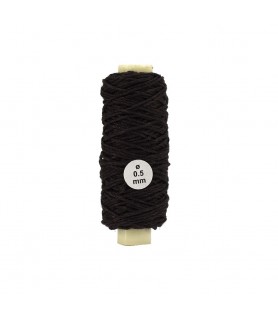 Cotton Thread: Brown Diameter 0.50 mm and Length 20 meters