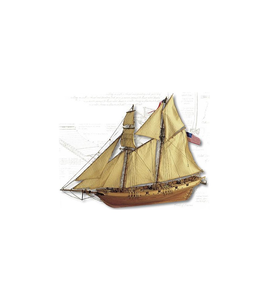 Maquetas De Barcos De Madera 1/96 Harvey 1847 Kits De Barco De