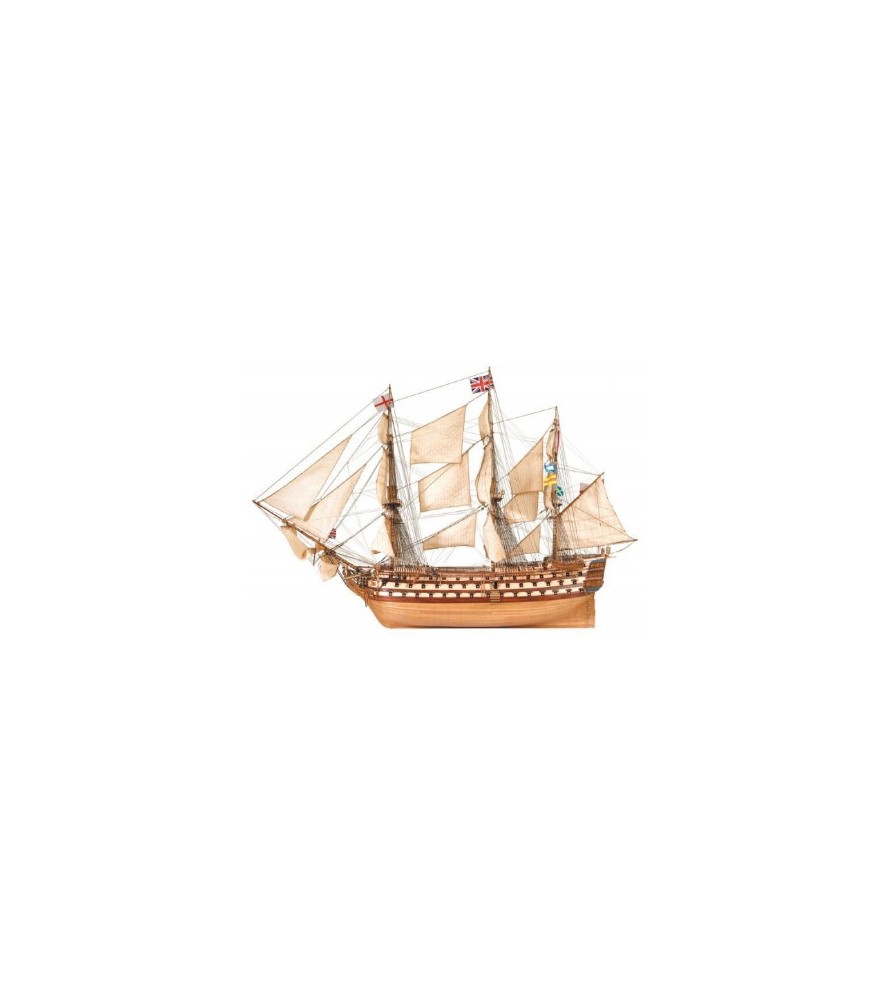 Hms Victory Wooden Sailing Boat Model Kit - 1:100 Diy Ship Assembly For  Ages 12+