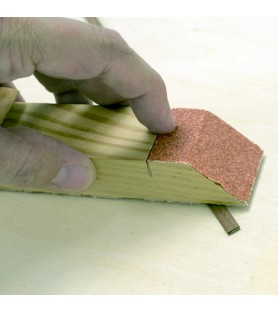 Bloc de Ponçage en bois avec papier de verre pour maquettes