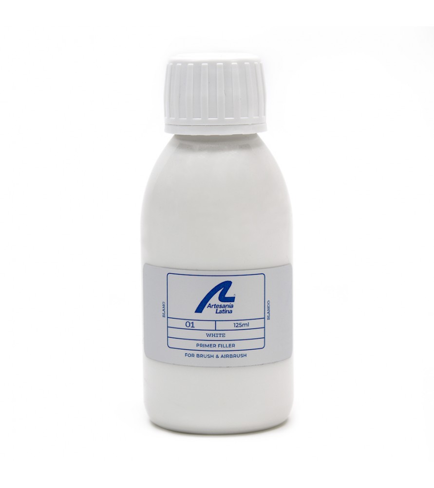 White Water-Based Primer Filler 125 ml. Prepare Surfaces