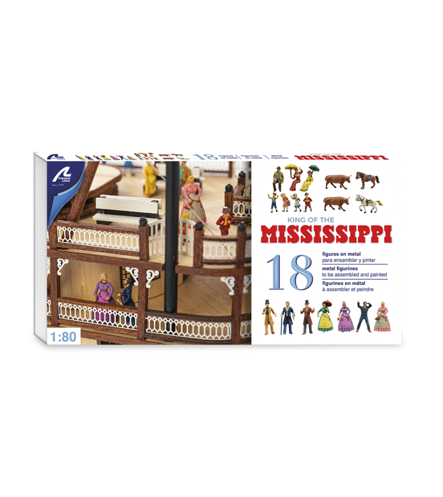 Gift Pack Ship Model, Figurines, Paints & Tools: King of Mississippi