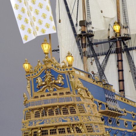 Warship Soleil Royal. 1:72 Wooden Model Ship Kit 7