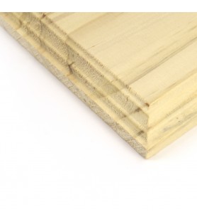 Massief grenen houten rechthoekige standaard (180x110mm) 2