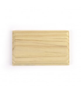 Solid Pine Wooden Exhibition Base with Rectangular Shape (7.08''x4.33'' / 180x110mm)
