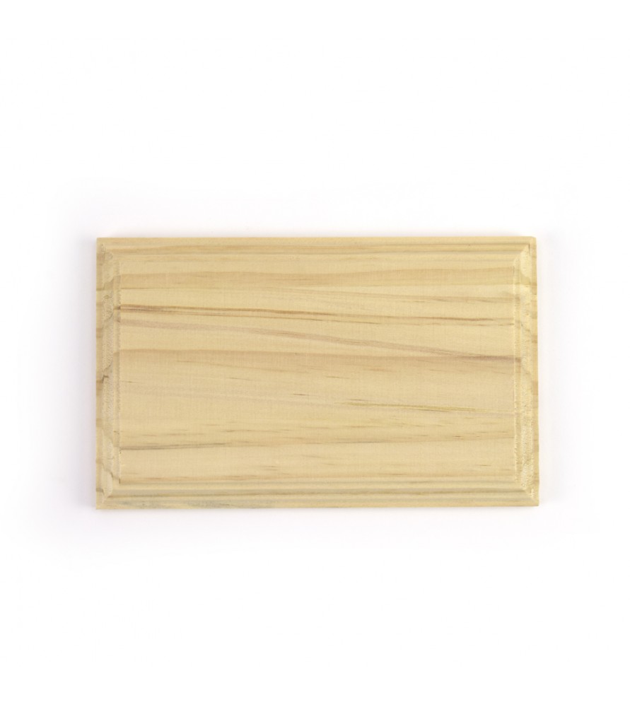 Peana ovalada de madera 18 x 12 cm
