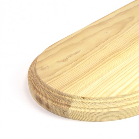 Utställningsfot i massivt furuträ med oval form (14,17''x7,08'' / 360x180mm)