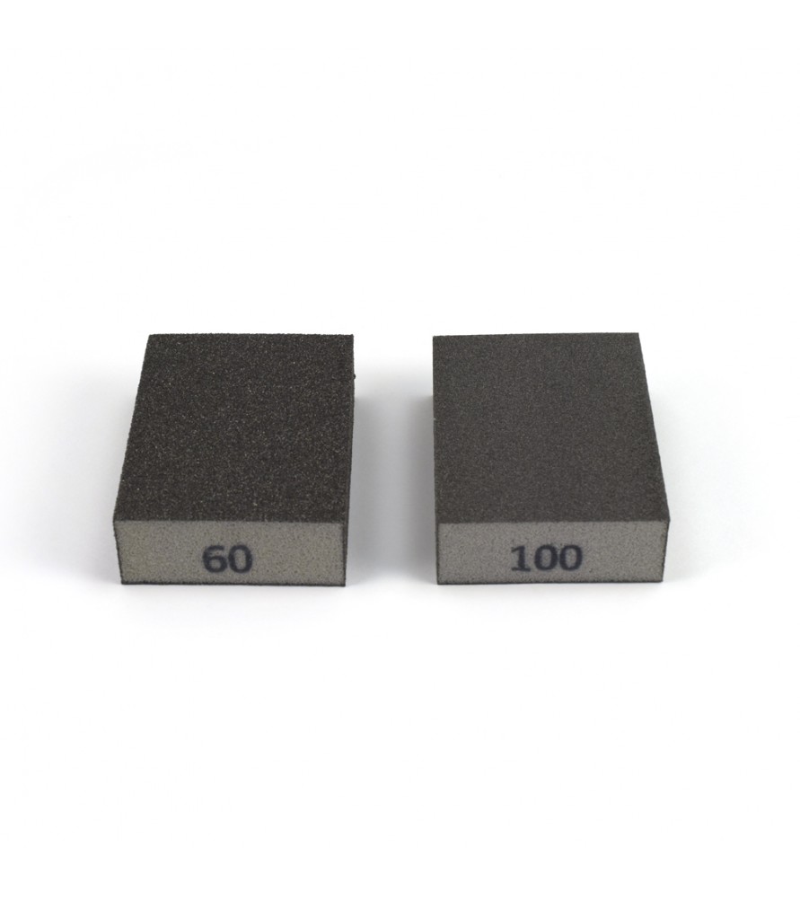 KIT BLOC DE PONCAGE INP, Kit de six blocs de ponçage, formes diverses,  disque abrasif velcro, INP