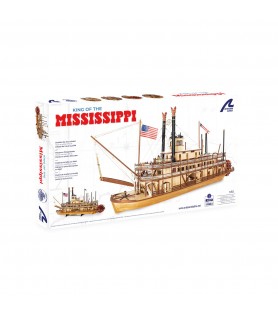 Paddle Steamer King of the Mississippi. 1:80 Wooden Model Ship Kit 14