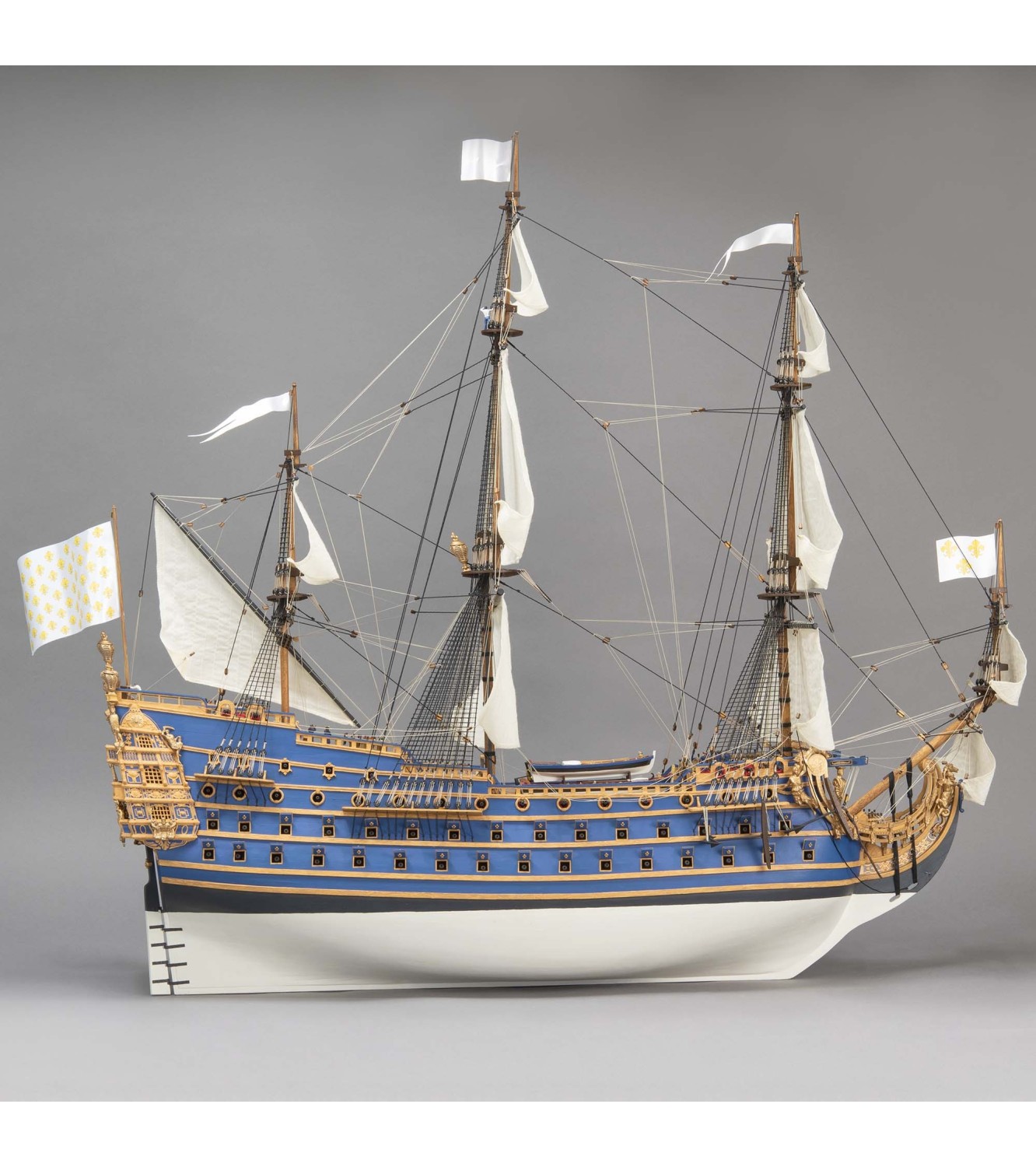 Wooden Model Ship Kit Soleil Royal 1:72. French Gun Vessel