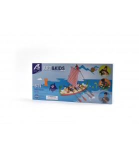 Modelo em madeira para crianças +8: Navio Viking Drakkar 2