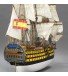 Navio da Linha Santa Ana 1:84. Modelo de navio em madeira 1