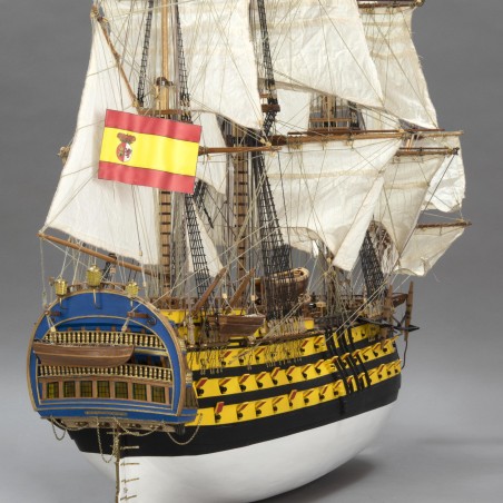Navire de Ligne Santa Ana 1:84. Maquette de Bateau en Bois 1