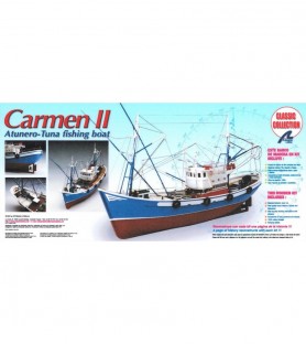 Wooden Model Fishing Boat Kit: Tuna Boat Carmen II 1:40 4