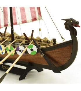 Drakkar Viking. 1:75 Wooden Model Ship Kit 1