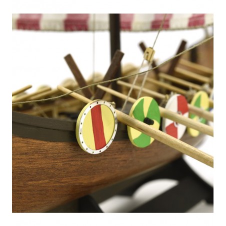 Drakkar Viking 1:75, Holzschiffsmodell 7