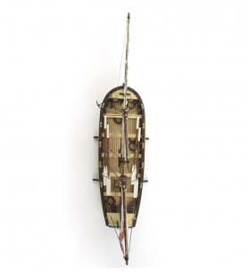 Captain's Longboat HMS Endeavour. 1:50 Wooden Model Ship Kit 6