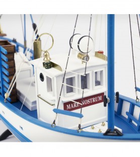 Trawler Mare Nostrum. 1:35 Wooden Model Fishing Ship Kit 6